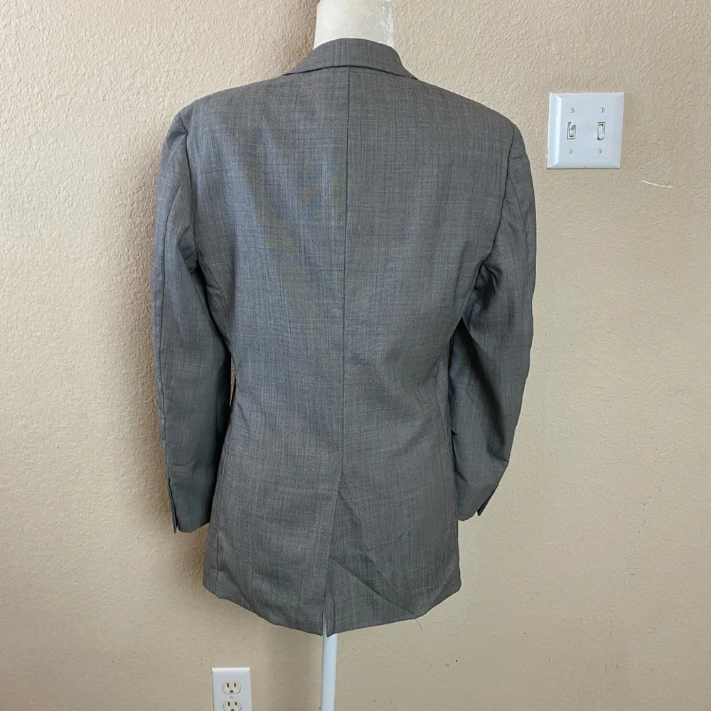 Theory Rodolf CF Grey Wool Two Button Single Breasted Blazer Size 38R